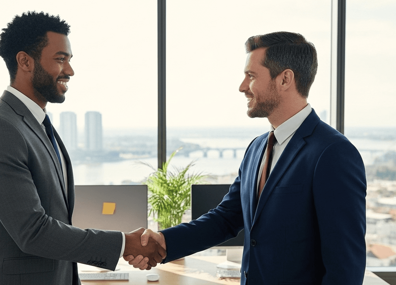 Profissionais em reunião de negócios