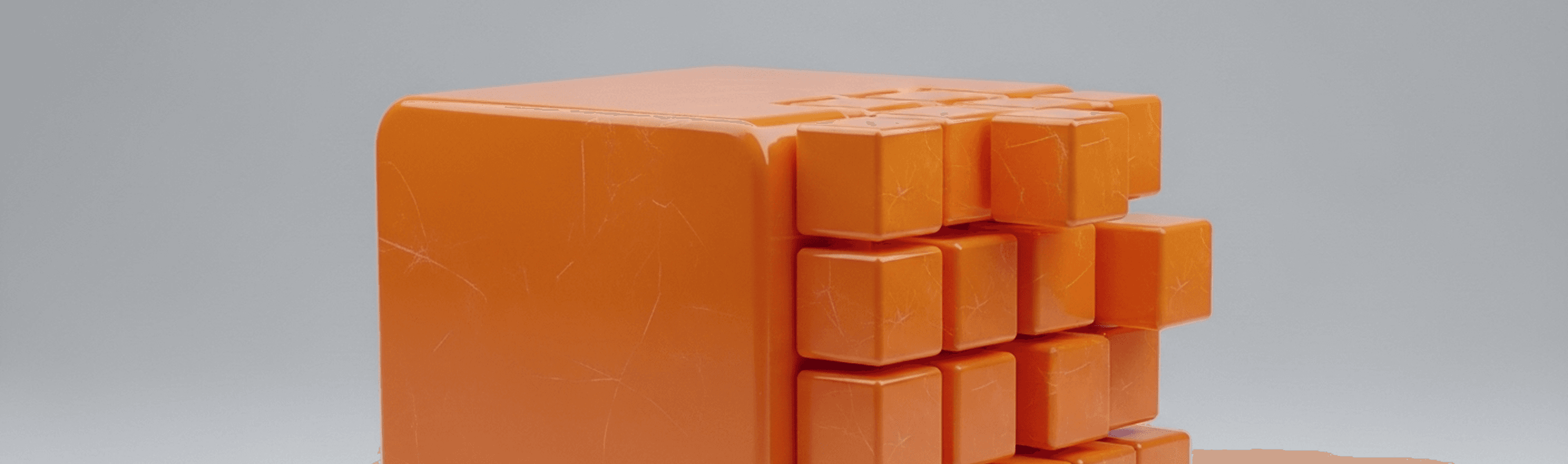 Cubos laranjas representando estrutura e método